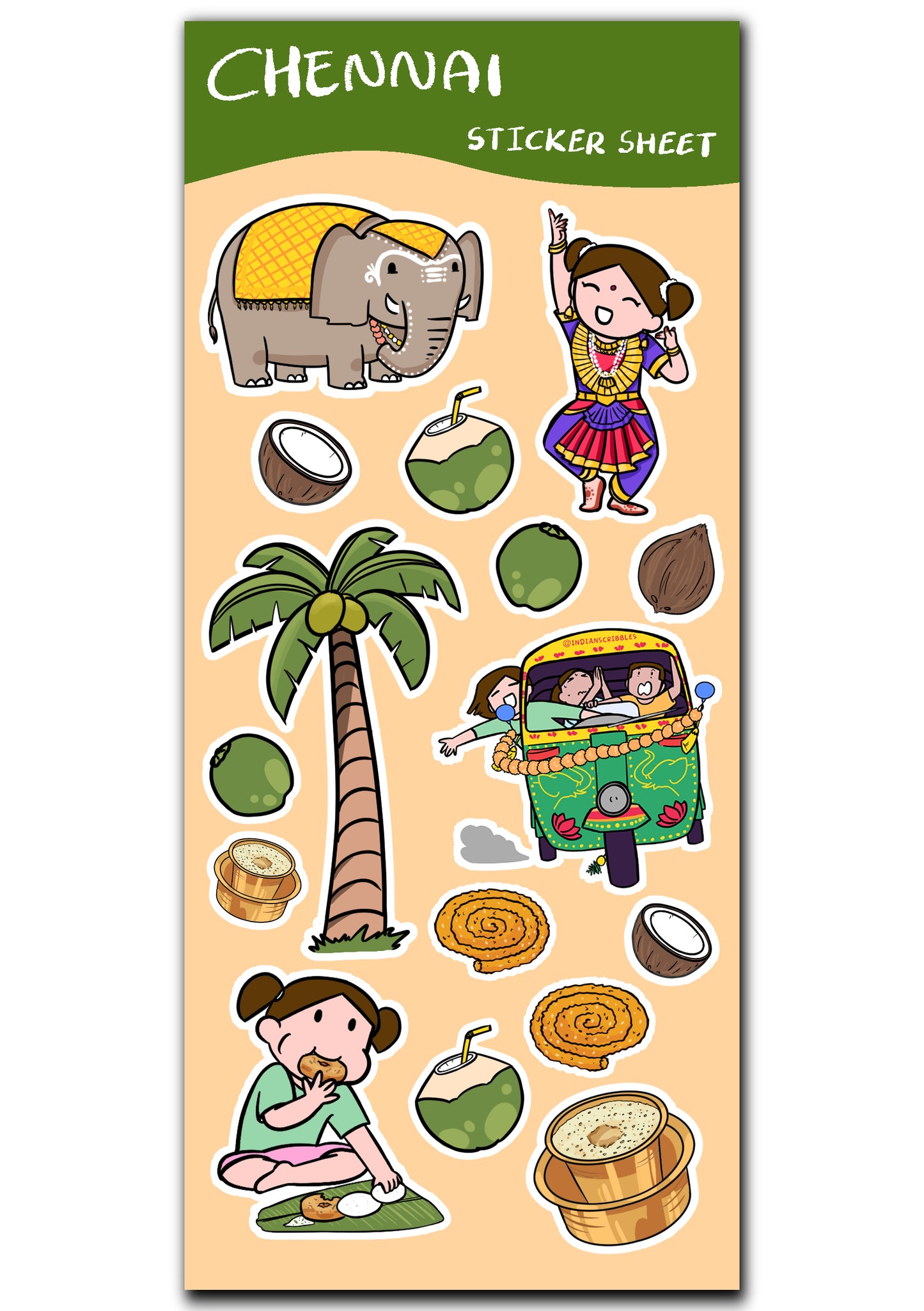 Chennai sticker sheet