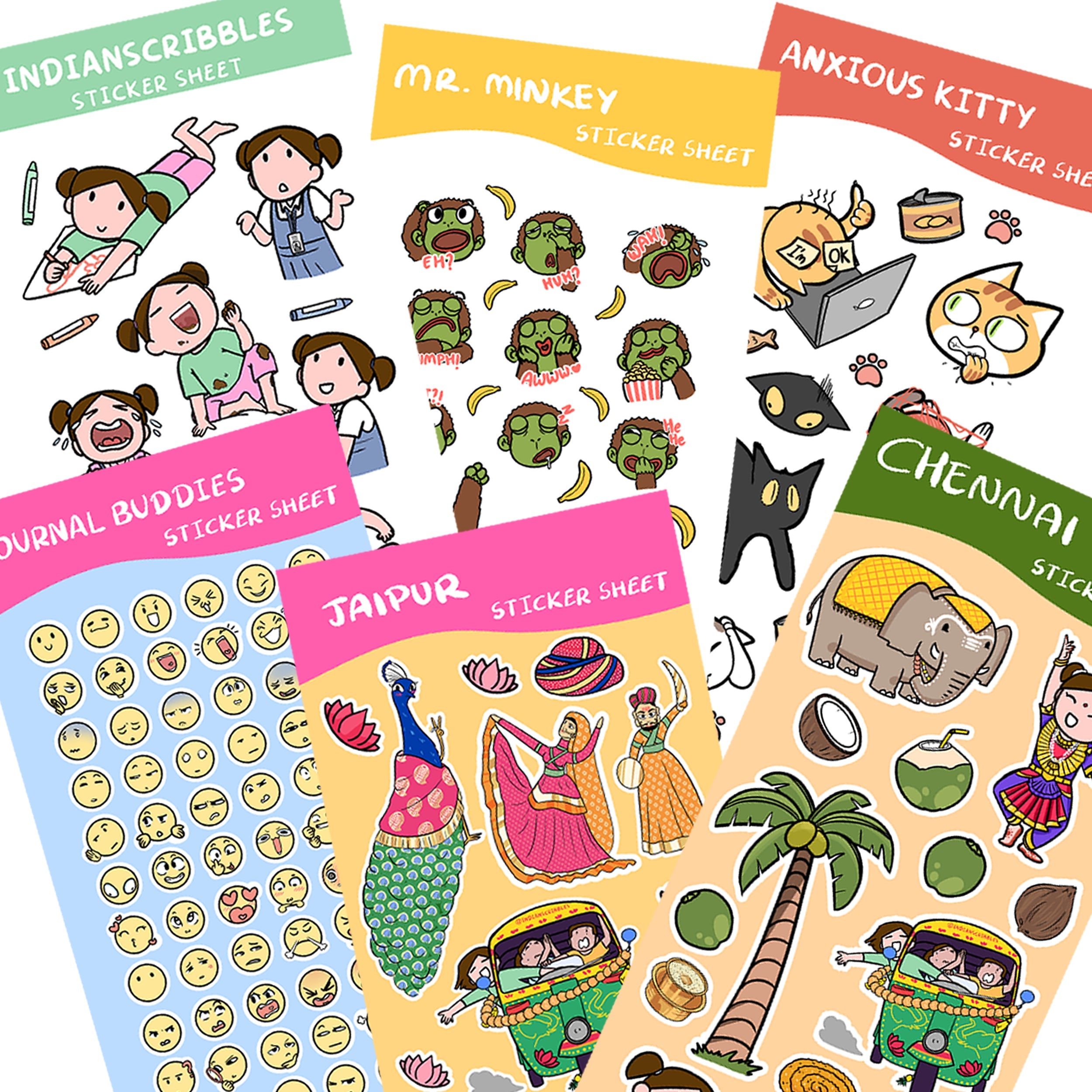 Sticker sheets – Indianscribbles