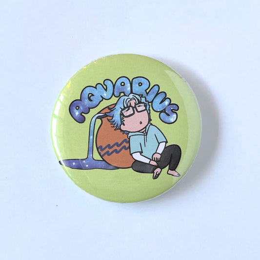 Aquarius- Laid back Zodiac badge