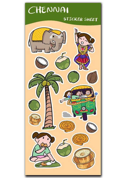 Chennai sticker sheet