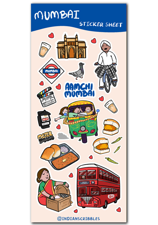 Mumbai sticker sheet