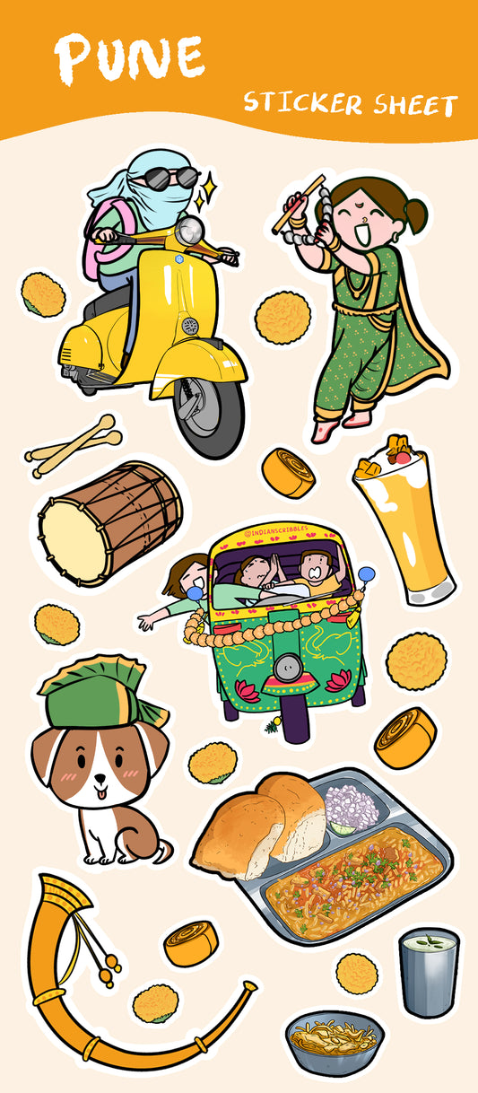 Pune sticker sheet