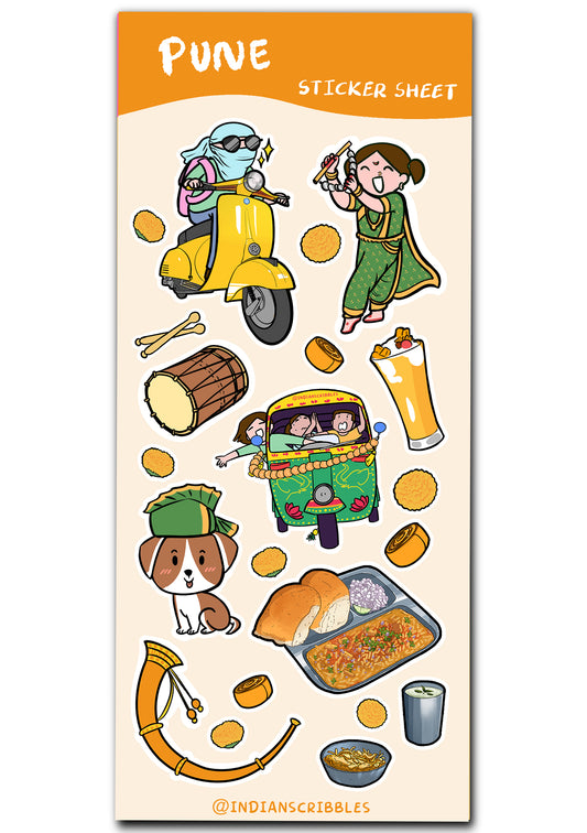 Pune sticker sheet